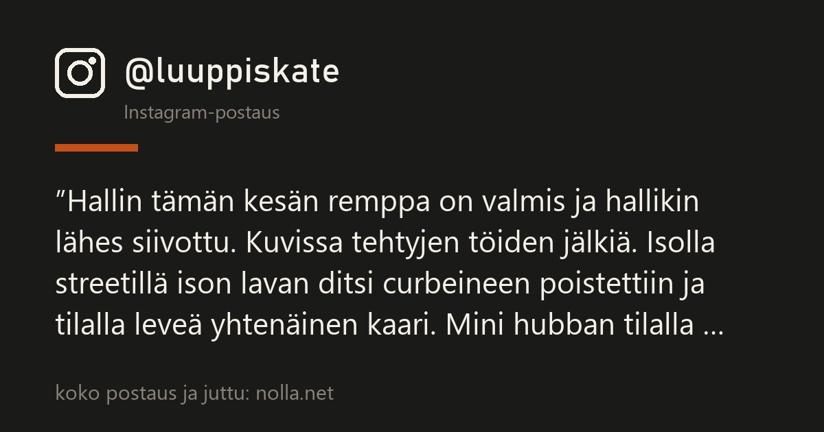 Instagram-postaus @luuppiskate — Luupin streetti meni uusiksi — Kontulan halli uudistui kesäremontissa